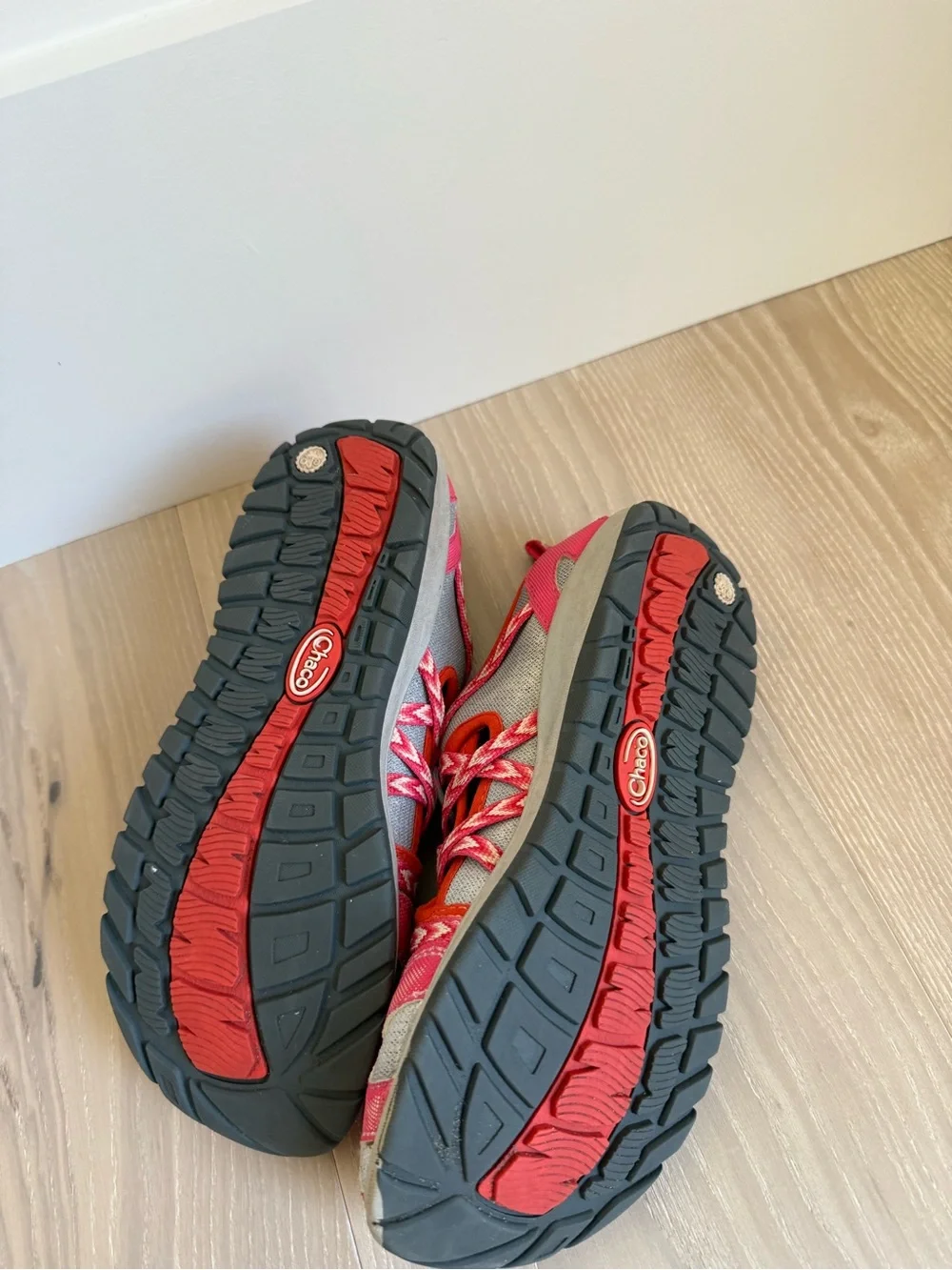 Chaco Kids Pink and Gray Sport Sandals